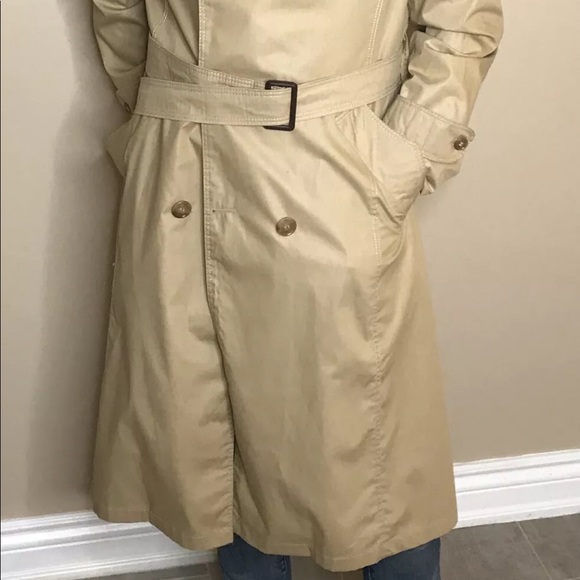 Croydon 🧥 Vintage Sand Trench Coat 🍁 - Picture 2 of 6